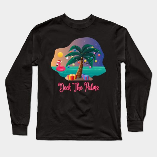 Deck the Palms Long Sleeve T-Shirt by Dizzy Lizzy Dreamin